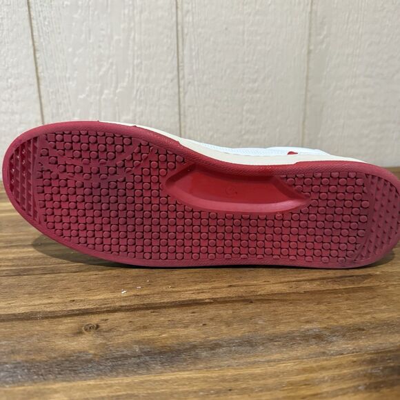 Løci Men's Red White Leather Low Top‎ Sneakers Size 47 US 13 LOCI - Picture 5 of 9